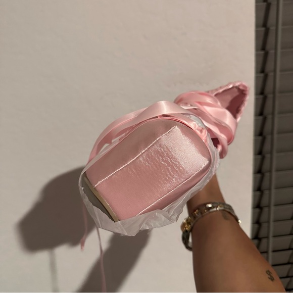 sweet sonata ballet wrap heels in pink by sugar thrillz (dolls kill) - Picture 15 of 15